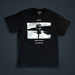 Philcos ASAP Ferg Australian Tour 2016 Graphic T Shirt New Level Black L NWOT